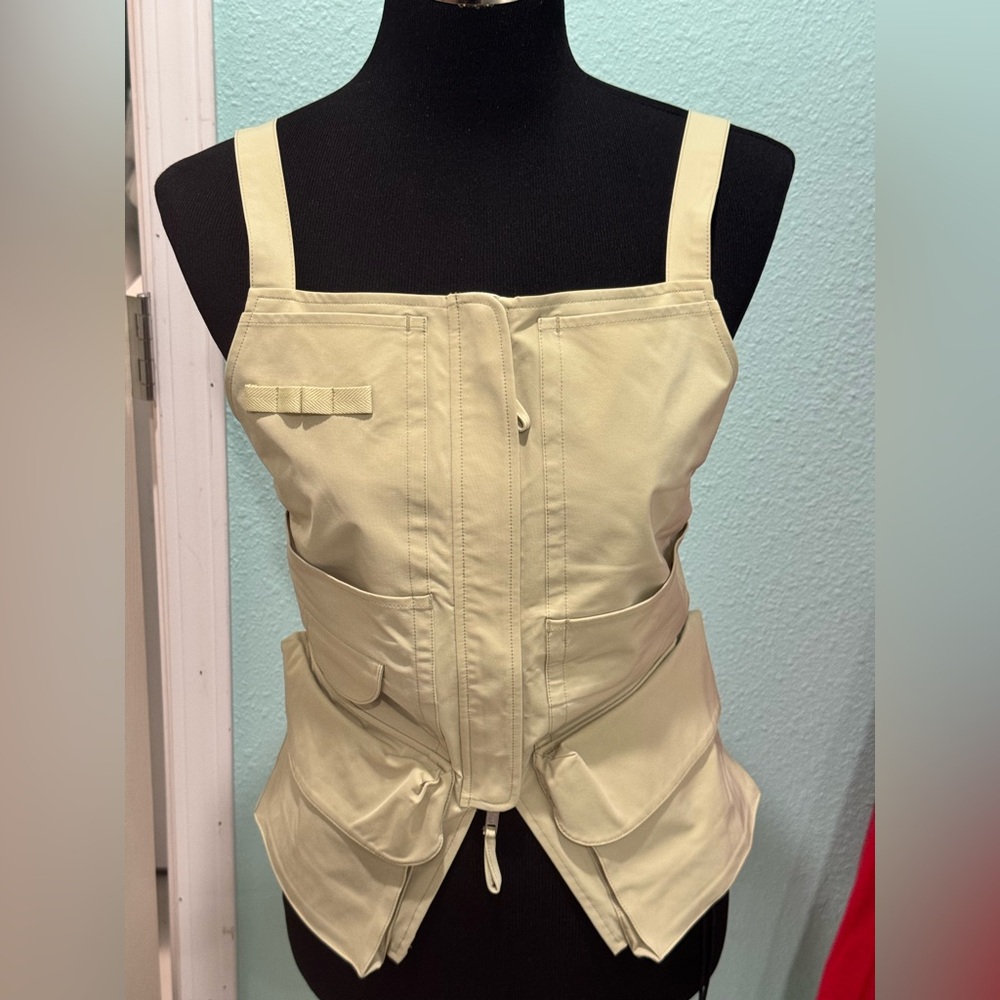 GRLFRND Tech Gabardine Apron Top & Bottom NWT - Picture 2 of 13